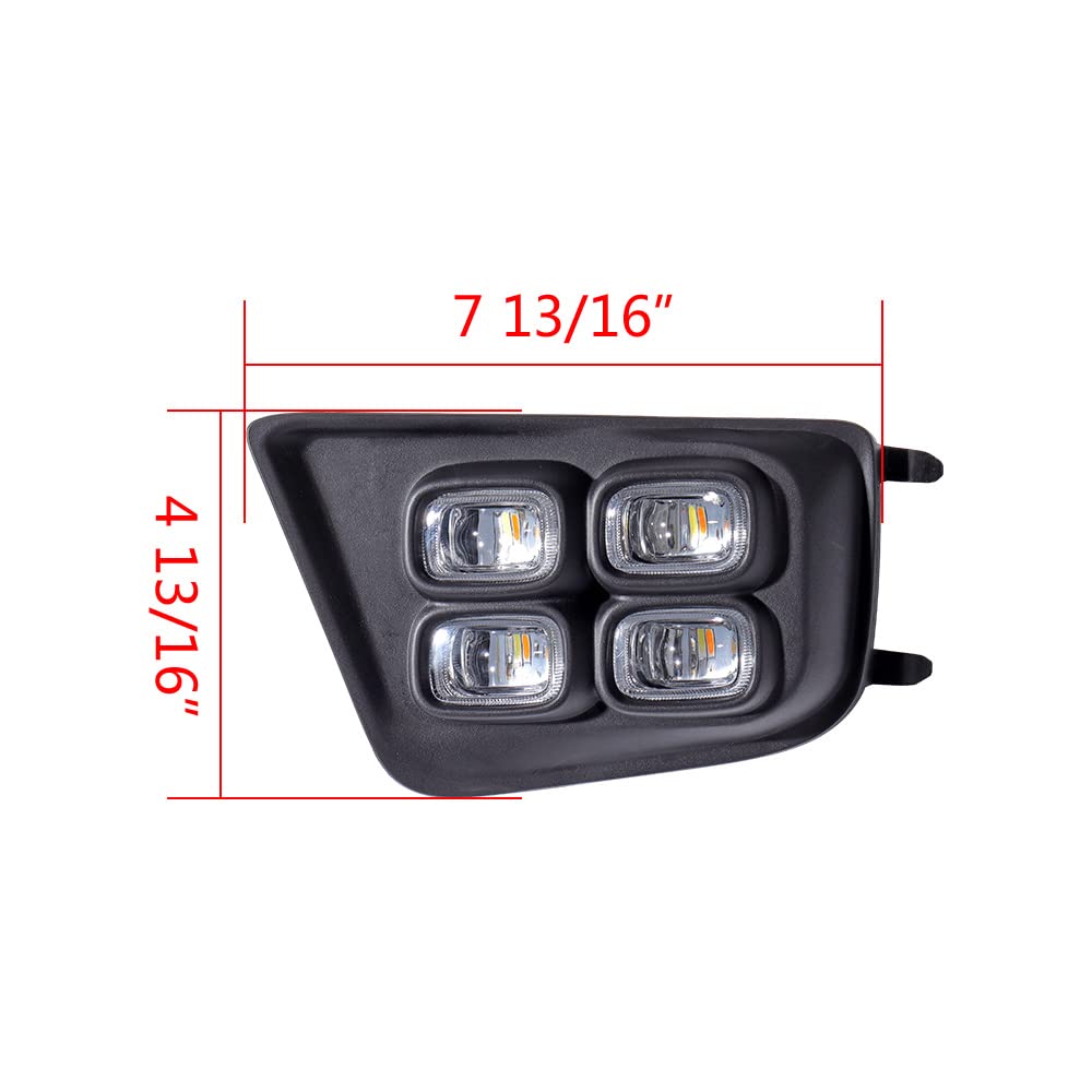 Amazon | LED デイタイム ランニングライト 交換用 2012-2015 トヨタ