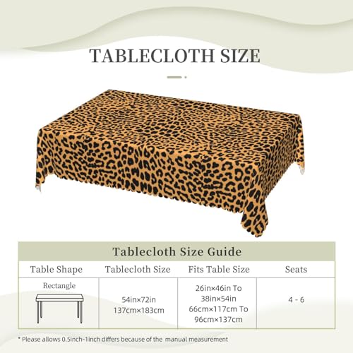 Nappe rectangulaire girafe en tissu imprimé pour salle à manger et buffets - 7