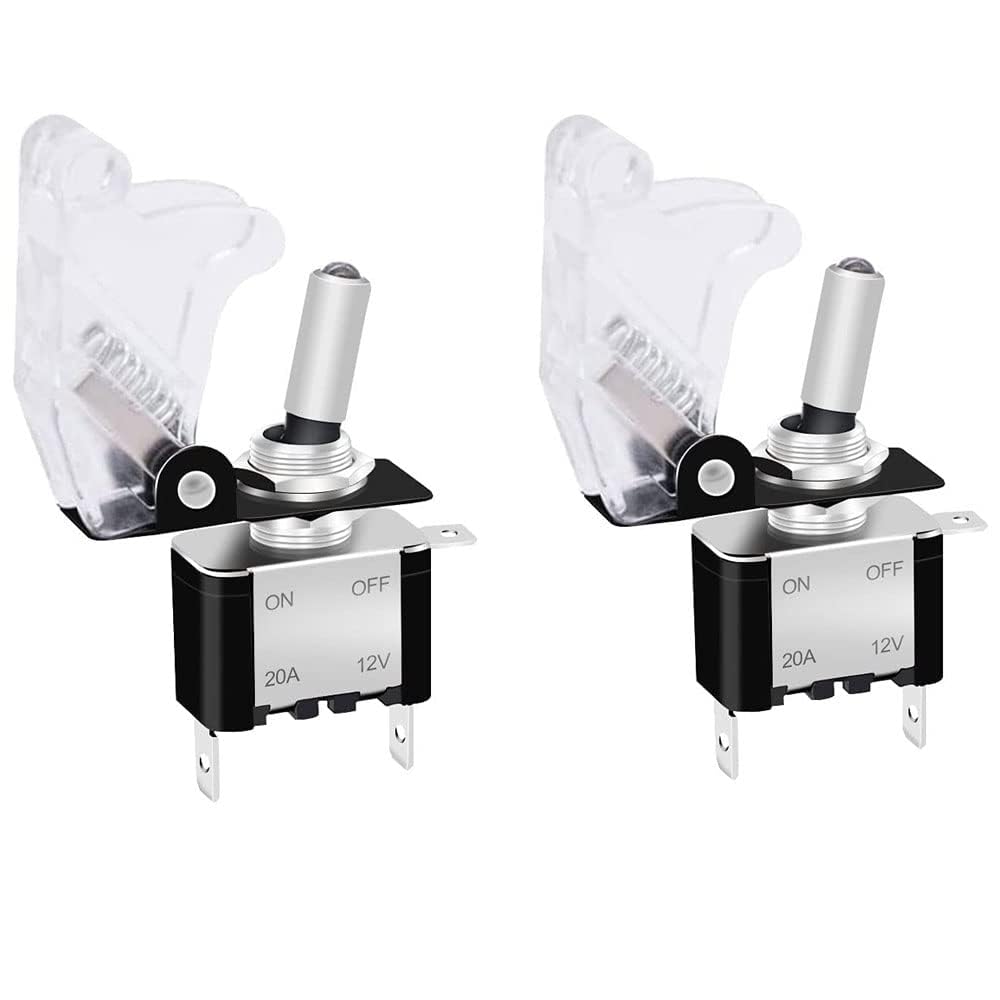 Amazon.com: ASW-07D Rocker Toggle Switch/Button Switch, 3 Pin 12V 20A ...