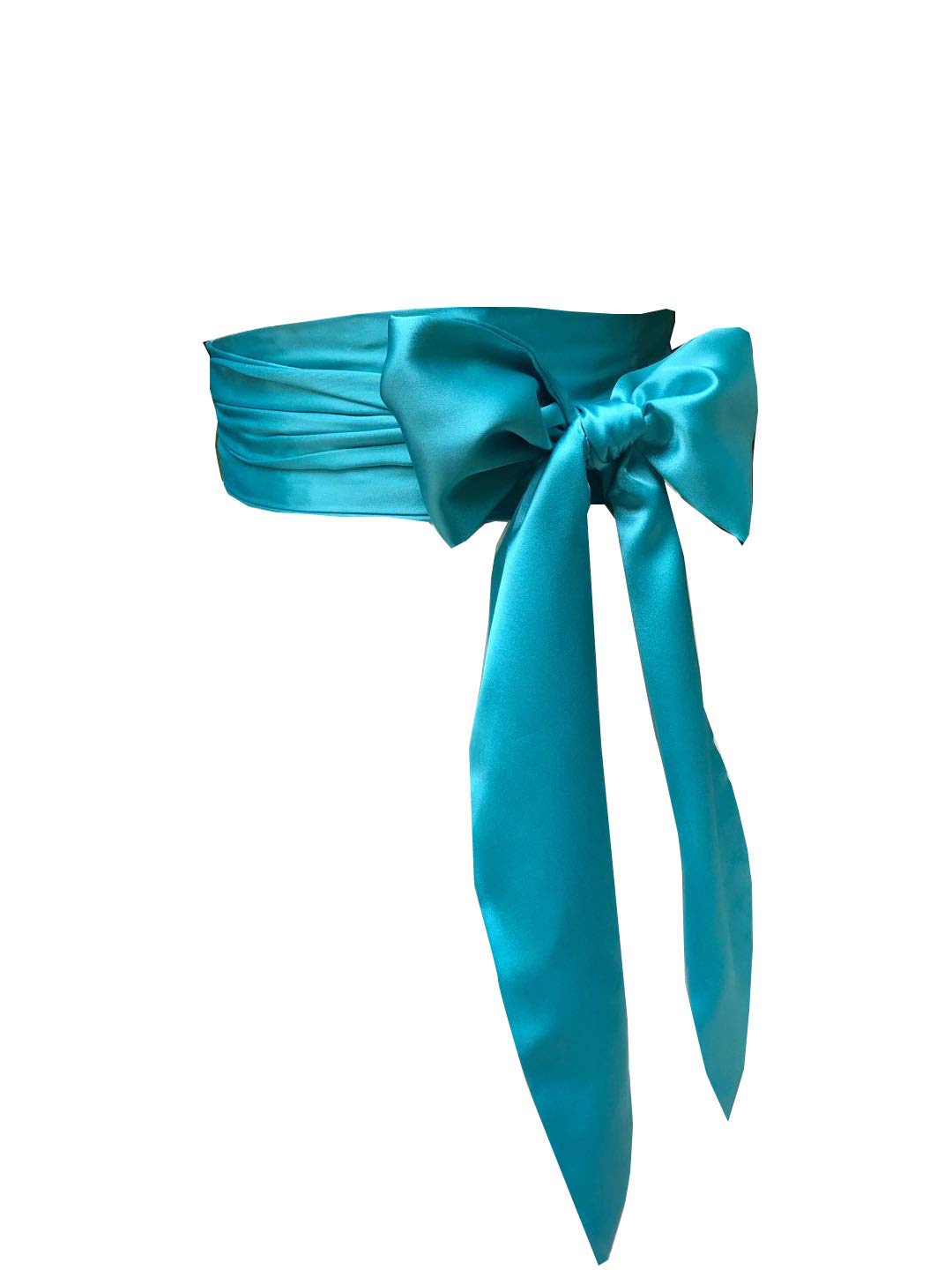 AIMECHA Eyrie Special Occasion Dress sash Bridal Belts Wedding sash 4'' Wide Double Side, Tiffany, Medium