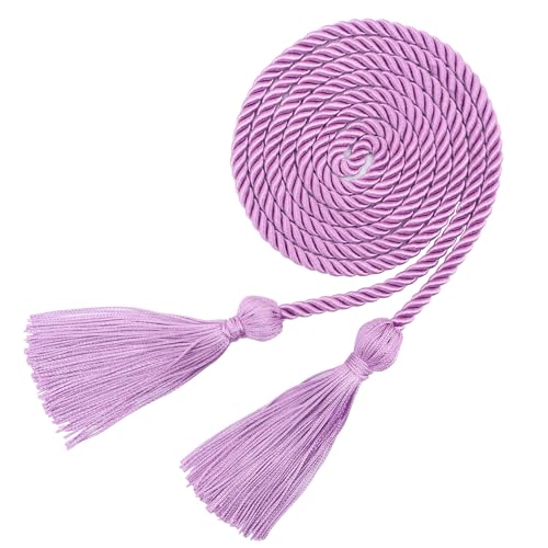 Graduation Cords Honor Cords Graduation 2026 Cord for Graduations 2026 with Tassels for Grad Students Bachelor Gown Master Doctoral 67 Long Light Purple Grad Cord