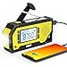Produktbild Raddy NW3 Kurbelradio Tragbares Solar AM FM Notfallradio mit 2000mAh wiederaufladbares Batterie, Handyladefunktion und Taschenlampe für Outdoor Camping, Gelb