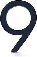 Vista 109 de Montague Metal Products Número de casa moderno de 6 pulgadas, número de casa flotante, fácil de instalar (0, cobre antiguo)