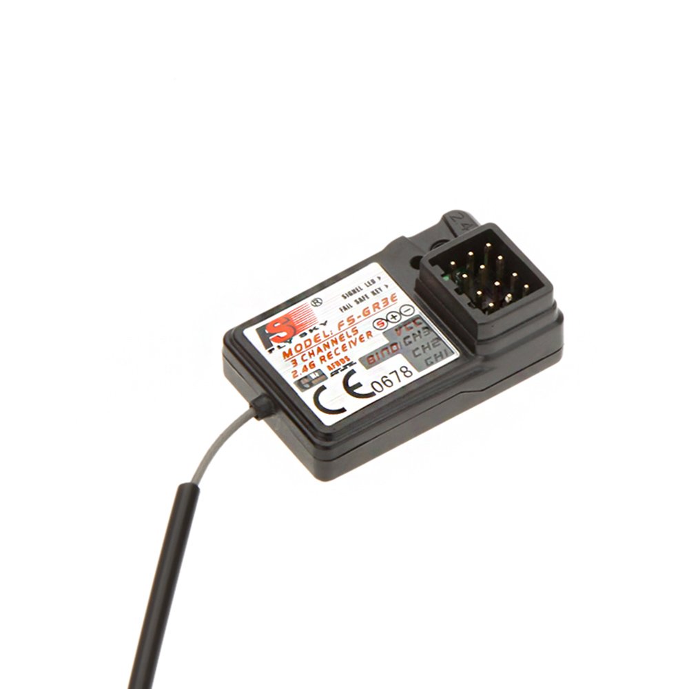 Goolsky Flysky FS-GR3E AFHDS 2.4G 3CH Récepteurs pour FS-GT2 FS-GT2B FS-GT3B FS-GT3C FZ-IT4S RC Car Boat