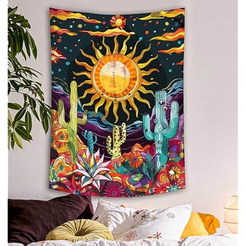Lifeel Trippy Sublime Sun Colourful Tapestry 36x48 Cover