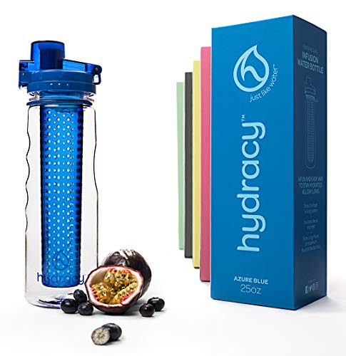Hydracy Fruit Infuser Water Bottle - 25 Oz Sports Bottle with Full Length
