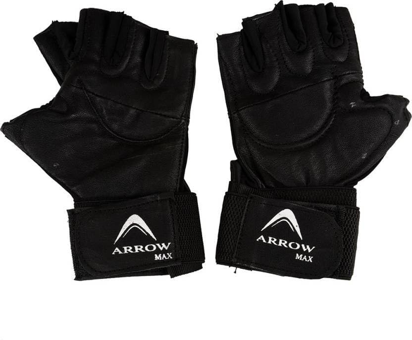 ArrowMax Basic Leather Gym and Sports Gloves Gym & Fitness Gloves (Black) (B0C9DVYF3D) Amazon Price History, Amazon Price Tracker