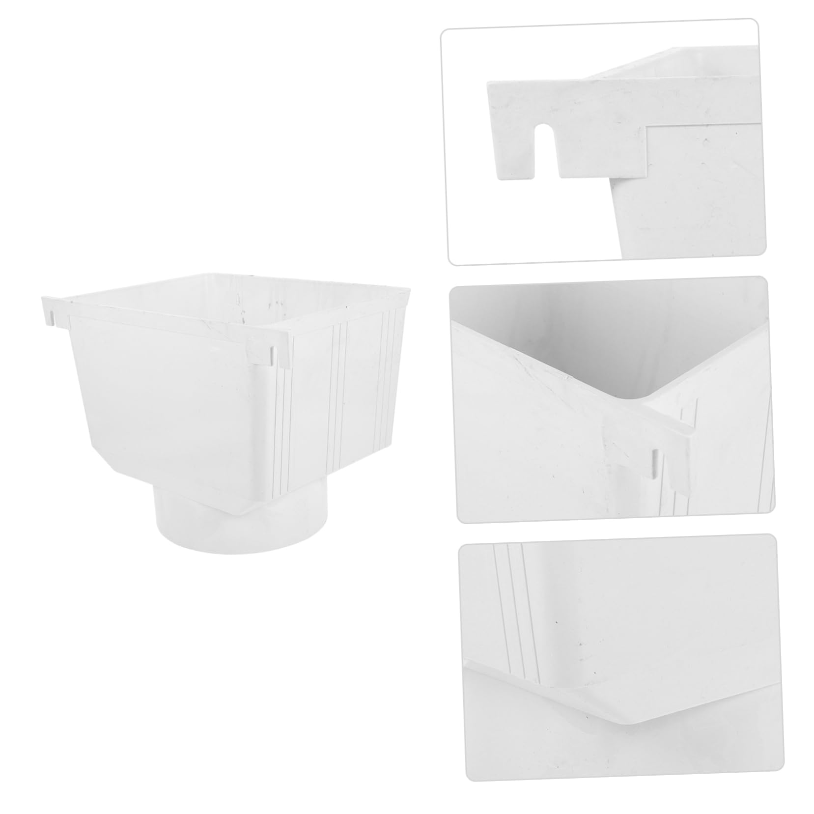 Deviatore per Pluviale in PVC Bianco, Raccoglitore Acqua 1 Pz | Lavorazione Precisa, Lunga Durata, Scolo Pubblico e Fabbrica, Impiego Industriale per Canalizzazioni