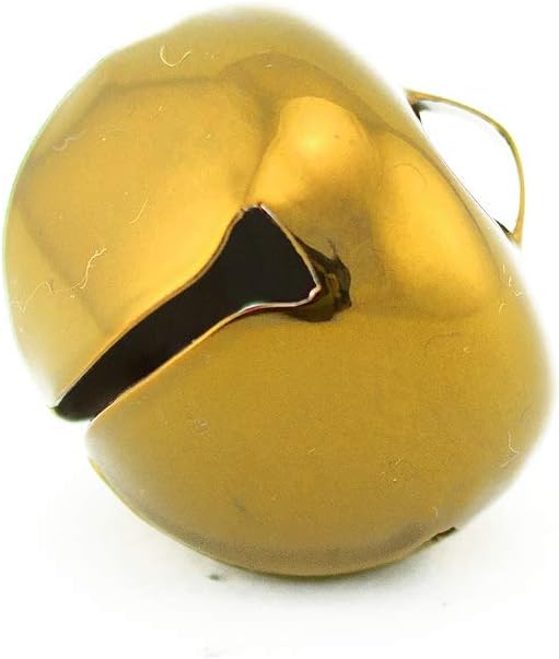 1.25 inch 30mm Large Gold Jingle Bells Bulk 100 Pieces