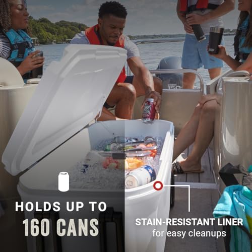 Coleman Classic Series 100qt Wheeled Marine Cooler, Fully Insulated Lid & Body Keeps Ice up to 5 Days, Holds up to 160 Cans by Coleman - Image 3