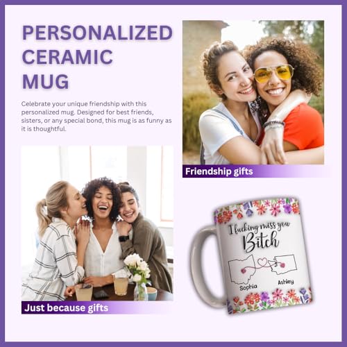 Mug personalizado 3D Wrappiness para amistad a distancia miniatura 5