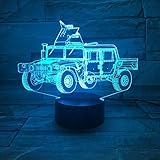 3. Eingangsspannung: DC5V; Lichtquelle: LED; Lichtfarbe: Änderung mit 7 Farben Lichtmodus: perspektivisches Bild 3D (wie im Bild gezeigt)