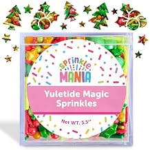 Charming Christmas Sprinkles for Cookie Decorating Our Mix Includes Pretty Tree, Star & Ornament Sprinkles - For Holiday Cake Decorating Yuletide Magic