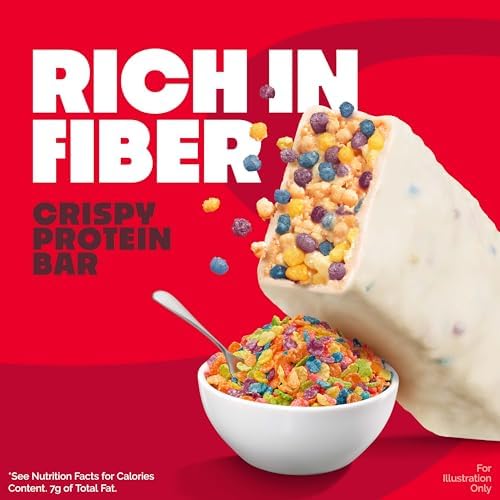 Quest Nutrition Crispy Protein Bar, Fruity Cereal, 18g Protein, 12 Count - 3