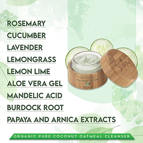 Shir-Organic Pure Cucumber Eye Cream For Dark Circles Eye Puffiness Wrinkles Instant Hydration Anti Aging Eye Cream For All Skin Type (15 Ml) #TOP2