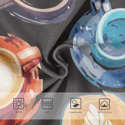 KLL Coffee Cups Toddler Boys Cotton Underwear Briefs Breathable Children Undies3