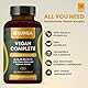 KUINEA® Vegan Complete – Vitamin B12 + D3 + K2 + B-Komplex + Zink, Eisen, Jod, Selen, Kalium – Multivitamin hochdosiert – 120 vegane Kapseln – 4 Monats-Vorrat