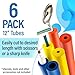 6 Pcs Foam Grip Tubing Comfort Non-Slip Foam Tubing for Utensils Pens Pencils Tools Ergonomic Handle Grip Tube for Elderly, Disabled, 3 Sizes