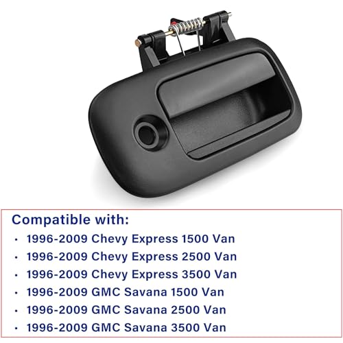 Image of 3Pcs Exterior Door Handles for 1996-2009 Chevy Express,GMC Savana 1500 2500 3500 4500 Van, for Front Left & Right & Rear Right Sliding Side Door, Replaces 83373 10359094 79320 10359093 79321 25866275