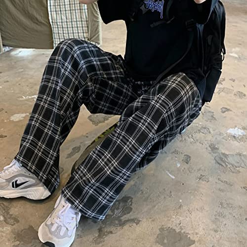 Harajuku Fashion Plaid Pants Checkered Alt Emo Scene Pants Cargo Pants Y2k Baggy Grunge Clothes Goth Hiphop Streetwear3