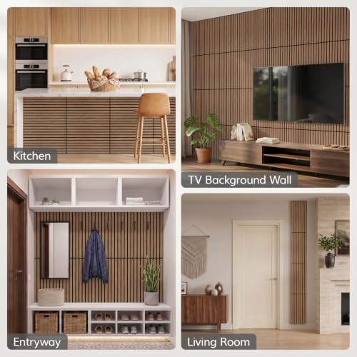 Image of TONOR Wood Wall Panels for Interior Wall Decor-4 Pack 23.6 inch x 11.8 inch