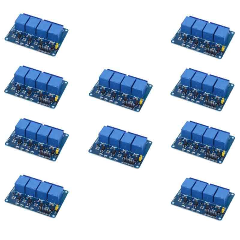 Module relais 4 canaux 24V avec isolation optocoupleur active