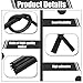 4 Pcs Wiper Blades Rubber Refill Windshield Wipers Refill Replacement Adjustable Size of Universal Replacement 28 inch Wiper Refills for Front Rear Windshield Wipers Baldes Rubber Strip