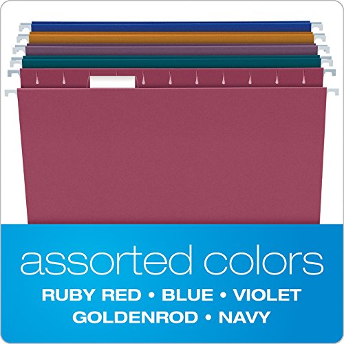 Pendaflex Earthwise Envirotec Pastas de arquivo coloridas recicladas, carta, 20/caixa