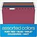 EarthWise by Pendaflex 100% Recycled Hanging Folders, Letter Size, 1/5 Cut, Assorted Colors, 20 per Box (35117)