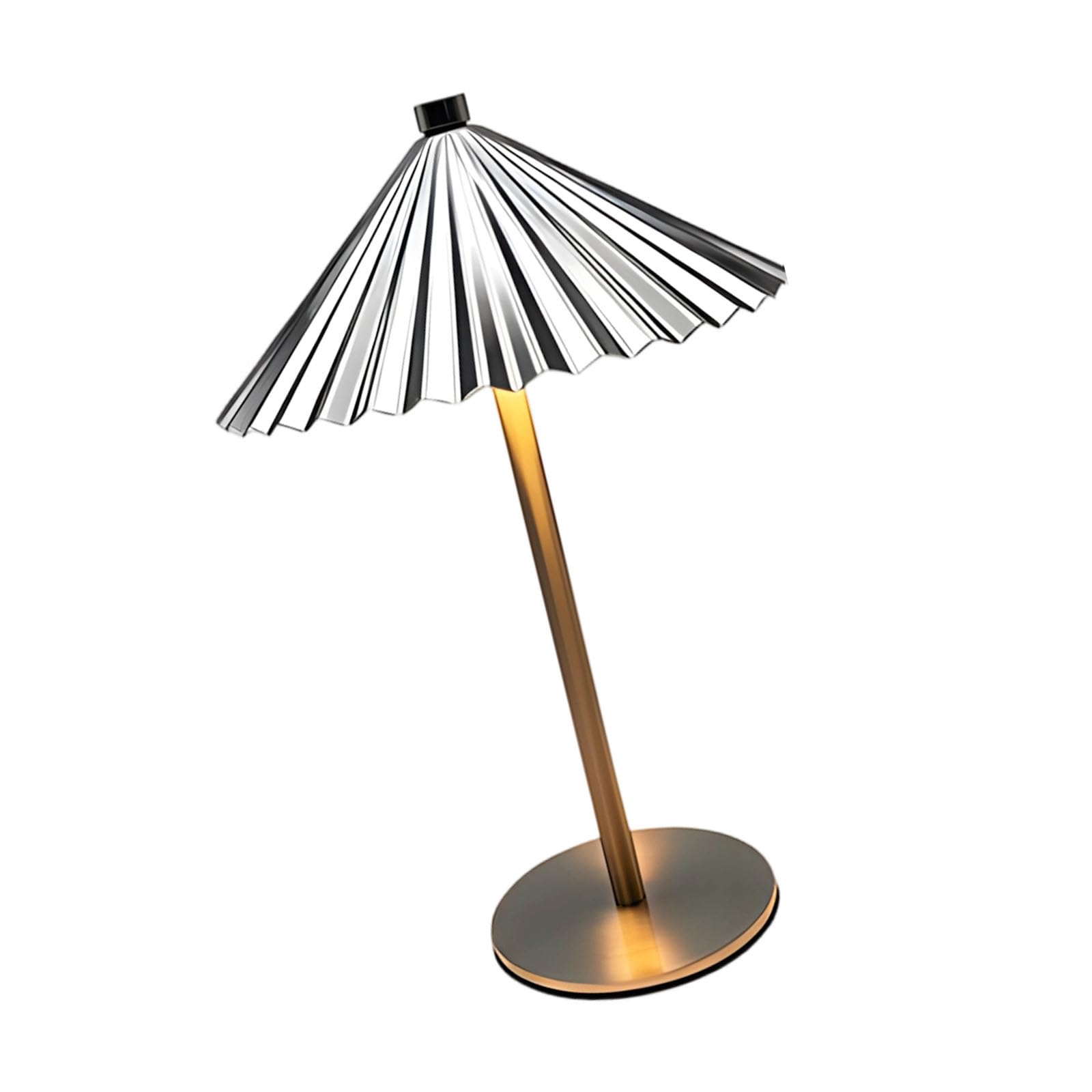 Oxxggkao Artistic Foldable Table Lamp with Warm Light and Sturdy Metal Construction Permanent Iron Art Nightstand Lamp