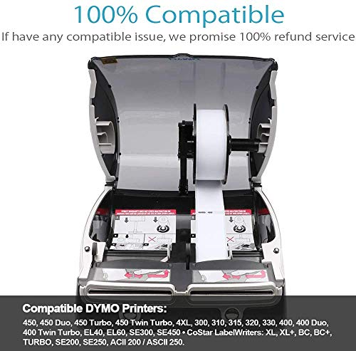 COLORWING Compatible Labels Replacement for 30252 Dymo Labels 1 1/8" x 3 1/2" (28 x 89 mm), 350 Labels per Roll, White, 4 Roll Address Labels for Dymo LabelWriter 450 400 450 Turbo - Thumbnail 5