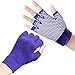 RENQINGLIN Guantes Gym Hombres Mujer Guantes De Fitness Antideslizantes Unisex para Gimnasio Yoga Pilates Balance Warm Workout Fitness Half Finger Hand Protector Glove Púrpura