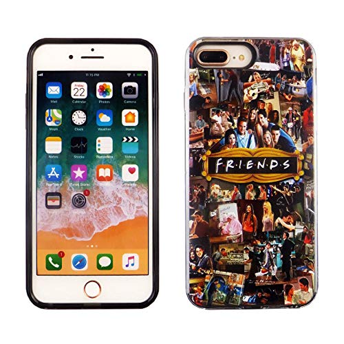 iPhone 8 Plus 7 Plus 6S Plus Dual Slim Case CASEVEREST 3D Print Cover iPhone 8 Plus Friends TV Show Icons Characters