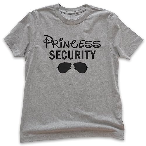 EVERTREE CLOTHING Princess Security Shirt, Youth Kids Girl Boy T-Shirt, Funny Princess Shirt, Princess Vacation Theme Park T