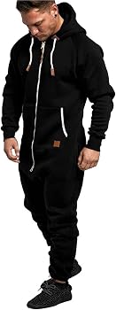 Pigiama con cappuccio da uomo tuta pigiama in pile con cerniera pigiama zip invernale biancheria da notte morbida e confortevole per gli uomini originale denso pigiama intero un pezzo caldo, Marina Pigiama con cappuccio da uomo tuta pigiama in pile con cerniera pigiama zip invernale biancheria da notte morbida e confortevole per gli uomini originale denso pigiama intero un pezzo caldo, Marina