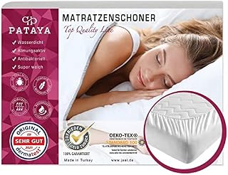 PATAYA Ochraniacz materaca 200 x 200 cm - Alese, pokrowiec na materac - ochraniacz na materac z nietrzymaniem moczu, pokrowiec na materac przed pluskiewem, materac dla dzieci (200 x 200 cm)