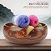 Hilitand Yarn Bowl,Handcrafted Yarn Ball/Skein Storage Bowl Holder Crochet Yarn Holder Bowl with Holes for Knitting & Crochet Yarn Storage(18-20CM)
