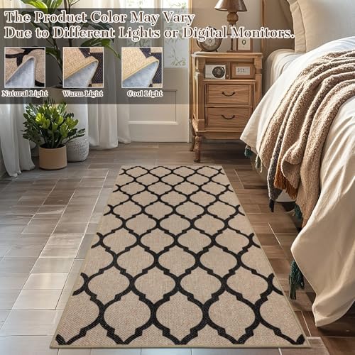 TUKDAK Weben Teppich Läufer Flur rutschfest 80x150cm, Waschbar Küchenteppich, Flurläufer Modern, Teppichläufer, Küchenläufer, Flur Teppich… – Ansicht 5