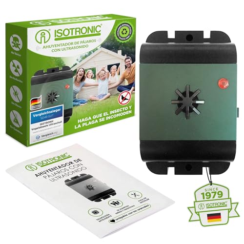 ISOTRONIC Ahuyentador ultrasónico de pájaros