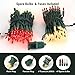 BrizLabs 300 Counts Red & White Christmas Lights, 69.6ft Mini Lights Connectable, UL Certified Incandescent Christmas String Lights Plug-in, Indoor Xmas Tree Lights for Outdoor Xmas Home Decor