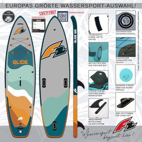 F2 SUP Stand Up Paddle Board Glide WS 11’7″ Petrol 2024