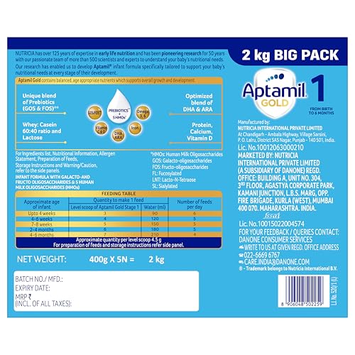 Aptamil Store Aptamil Gold Stage 1 Infant Formula 2kg - Image 3