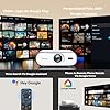 Projector 4K: [1500 ANSI Native 1080P, Auto Focus & 4D Keystone, Auto Lens Cover, Compatible with Google TV, WiFi 6 & Bluetooth 5.2] Sovboi-Smart-Projector for Home Theater, Movie, Gift