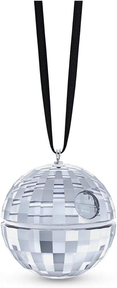 Swarovski Star Wars – Death Star Ornament, Clear, 1 5/8 x 1 1/2 x 1 1/2 inches