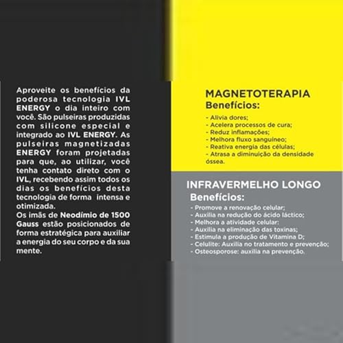 Pulseiras Magnética Terapêutica Quântica P/Exercicios inteligente Nipon live