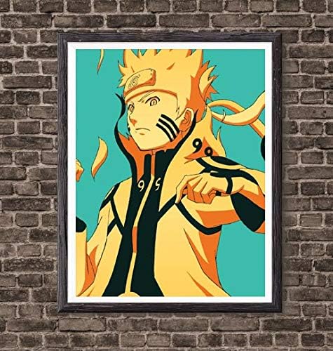 Legend of Ninja Uzumaki Canvas Art Print for Home Decoration,8 x 10 Inches,No Frame