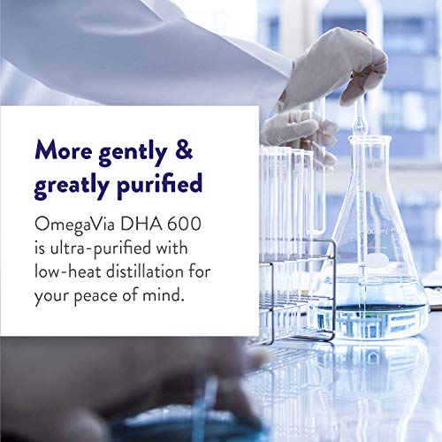 Omegavia Dha 600 Mg - Ultra-Pure Dha Supplements, Omega-3 For Brain & Eyes - Prenatal Dha Omega 3 Nutrient For Prenatal, Pregnant, And Nursing Women - Burpless, Ifos Tested For Mercury - 120 Capsules #TOP4