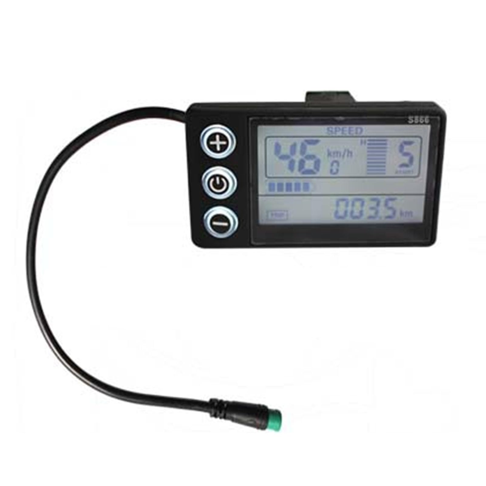 Electric Scooter LCD Display Meter Panel with 5 Pin Connector Easy to Read Speedometer for Electric Scooters ABS Material