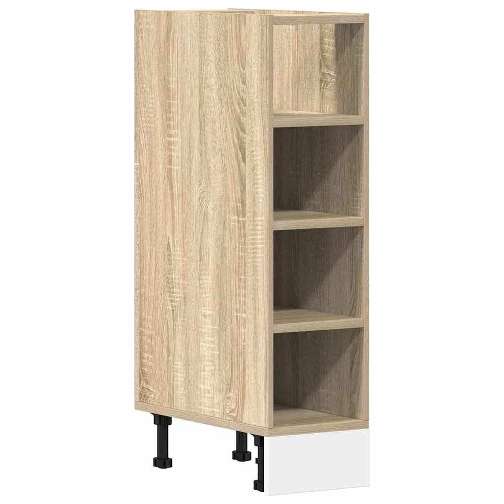 vidaXL Armario Inferior de Fregadero Madera ingeniería 20x44,5x81,5 cm, Armario de Cocina, Unidad de Cocina, gabinete de Almacenamiento de Cocina