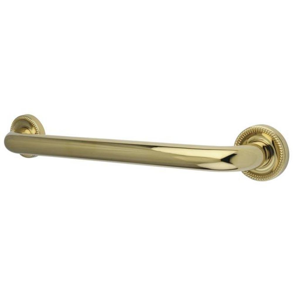 Kingston Brass DR914162 Designer Trimscape Camelon 16-Inch Grab Bar, Polished Brass